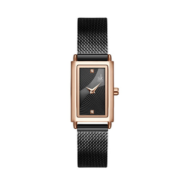 Rectangle Quartz Ladies Watch With Diamond Accents -, Watches , Drestiny , Australia, Black, Canada, Gold, New Zealand, Silver, United Kingdom, United States, Watches, White, Yellow , Drestiny , www.shopdrestiny.com